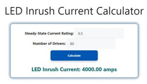 LED Inrush Current Calculator