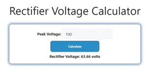 Rectifier Voltage Calculator