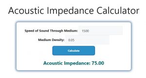 Acoustic Impedance Calculator