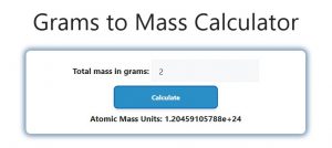 Grams to Mass Calculator