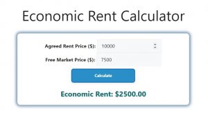 Economic Rent Calculator