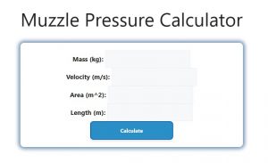 Muzzle Pressure Calculator