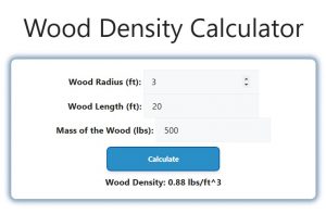 Wood Density Calculator