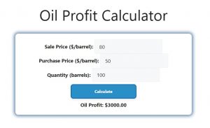 Oil Profit Calculator