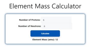 Element Mass Calculator