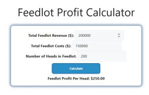 Feedlot Profit Calculator