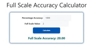 Full Scale Accuracy Calculator