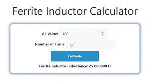 Ferrite Inductor Calculator