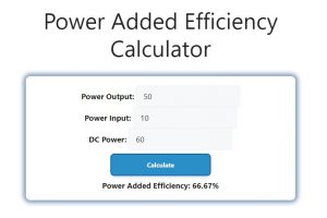 Power Added Efficiency Calculator