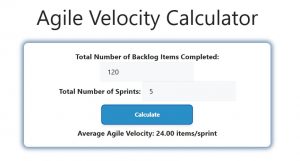 Agile Velocity Calculator