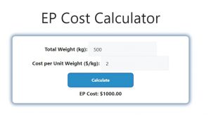 EP Cost Calculator