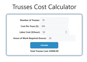 Trusses Cost Calculator