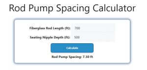 Rod Pump Spacing Calculator