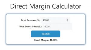 Direct Margin Calculator