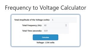 Frequency to Voltage Calculator