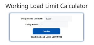 Working Load Limit Calculator