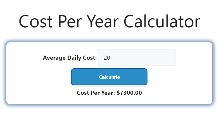 year on year calculator
