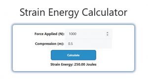 Strain Energy Calculator