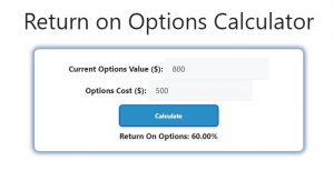 Return on Options Calculator