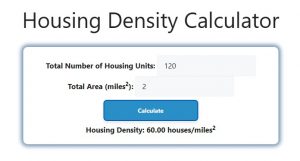 Housing Density Calculator