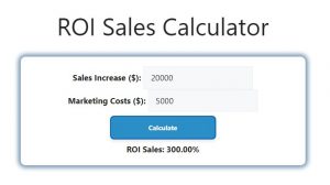 ROI Sales Calculator