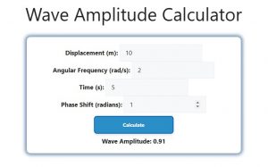 Wave Amplitude Calculator