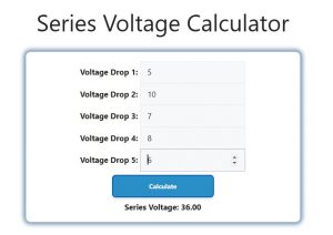 Series Voltage Calculator