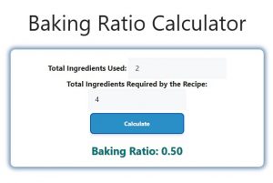 Baking Ratio Calculator