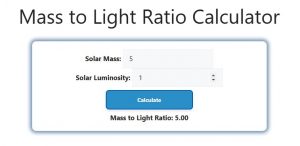 Mass to Light Ratio Calculator