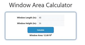 Window Area Calculator - Savvy Calculator