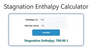 Stagnation Enthalpy Calculator