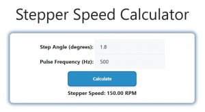 Stepper Speed Calculator