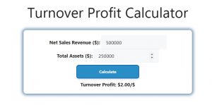 Turnover Profit Calculator