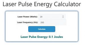 Laser Pulse Energy Calculator