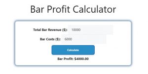 Bar Profit Calculator