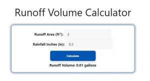 Runoff Volume Calculator