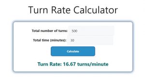 Turn Rate Calculator