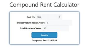 Compound Rent Calculator