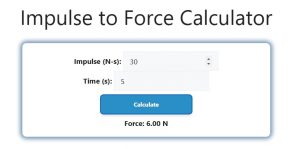 Impulse to Force Calculator