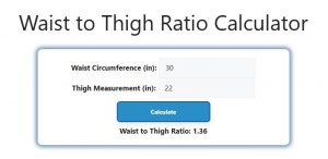 Waist to Thigh Ratio Calculator