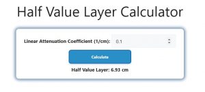 Half Value Layer Calculator