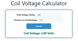 Coil Voltage Calculator