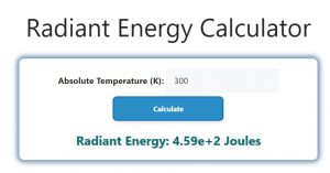 Radiant Energy Calculator