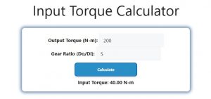 Input Torque Calculator