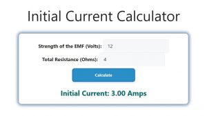 Initial Current Calculator