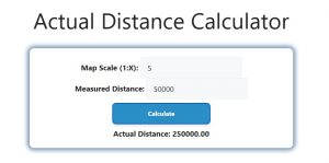 Actual Distance Calculator