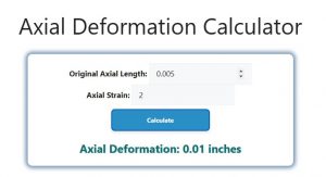 Axial Deformation Calculator