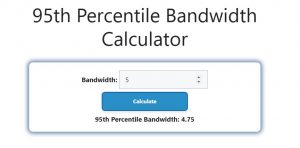 95th Percentile Bandwidth Calculator