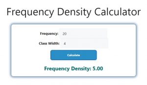 Frequency Density Calculator