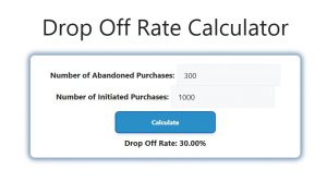 Drop Off Rate Calculator